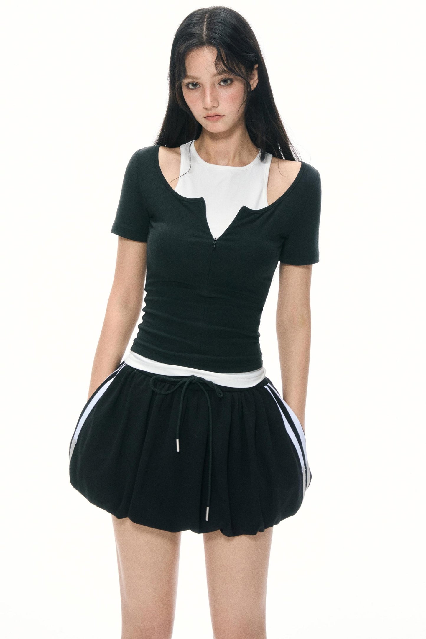 Shoulder Slim T-Shirt