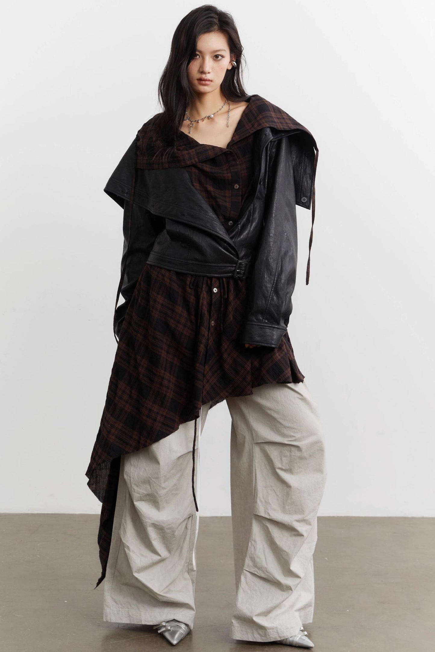 Urban Nomad Plaid PU Jacket