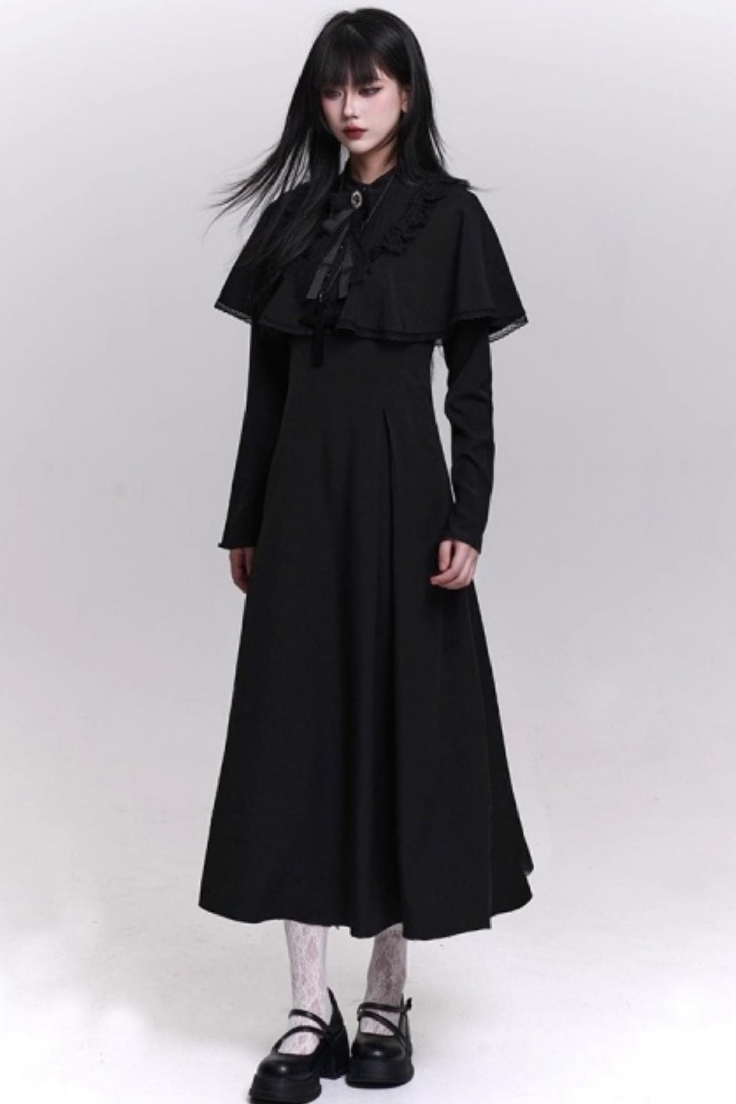 Gothic Black Long Dress