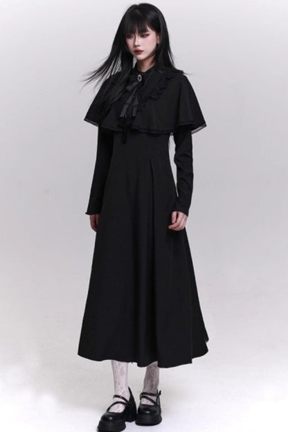 Gothic Black Long Dress