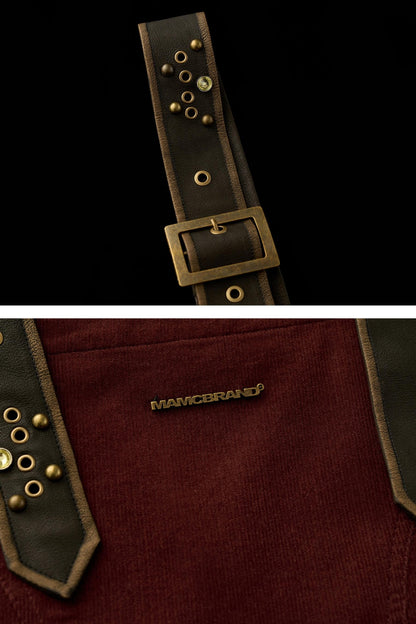 Sweet Corduroy Suspender Dress