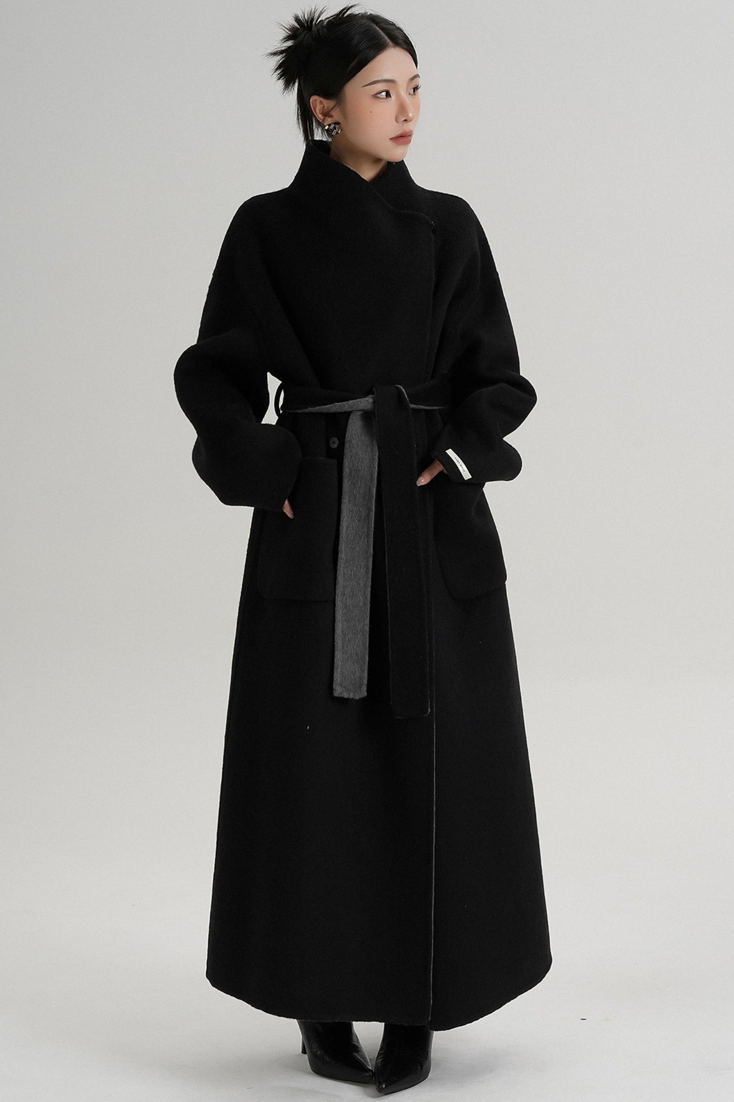 Stand-Up Wool Coat
