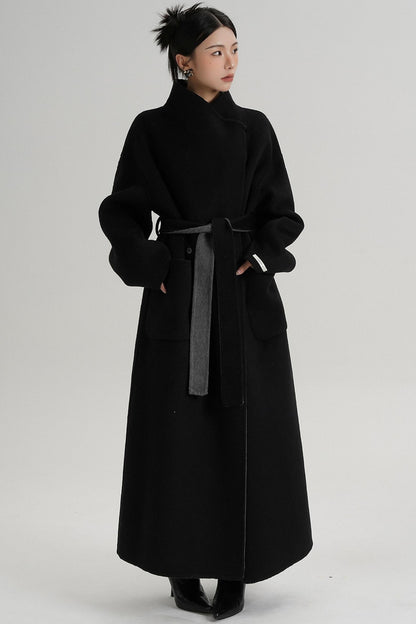 Stand-Up Wool Coat