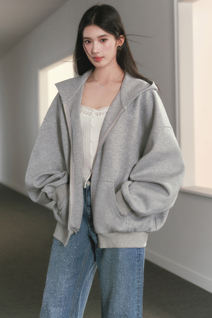 Patchwork Open-Front Cardigan