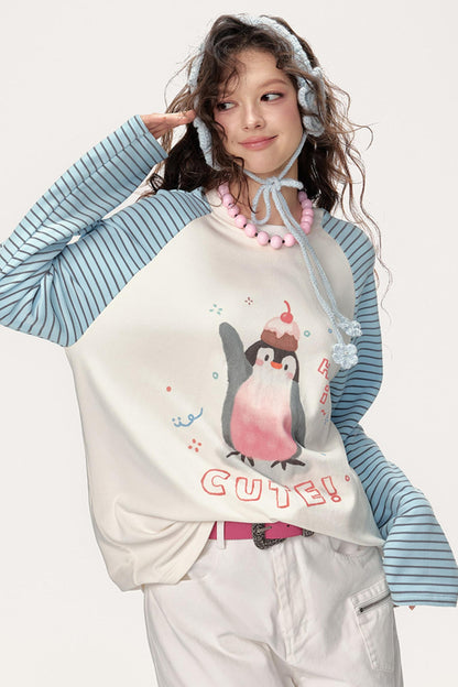 Raglan Striped T-Shirt