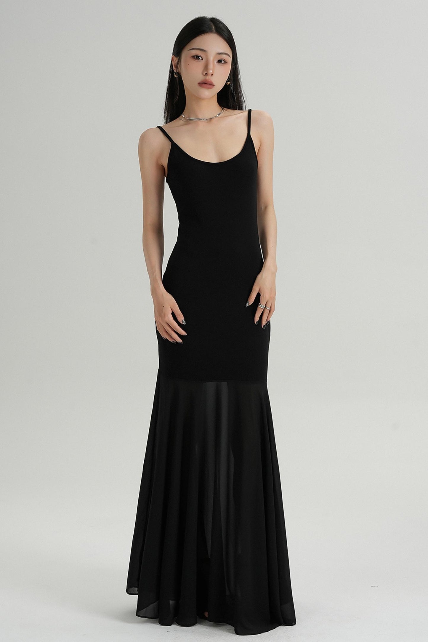 Summer Fishtail Halter Dress