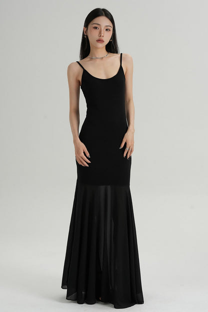 Summer Fishtail Halter Dress