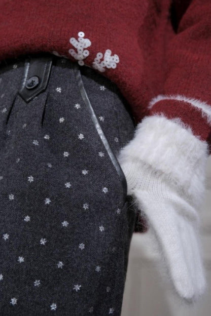 Dark Night Woolen Skirt