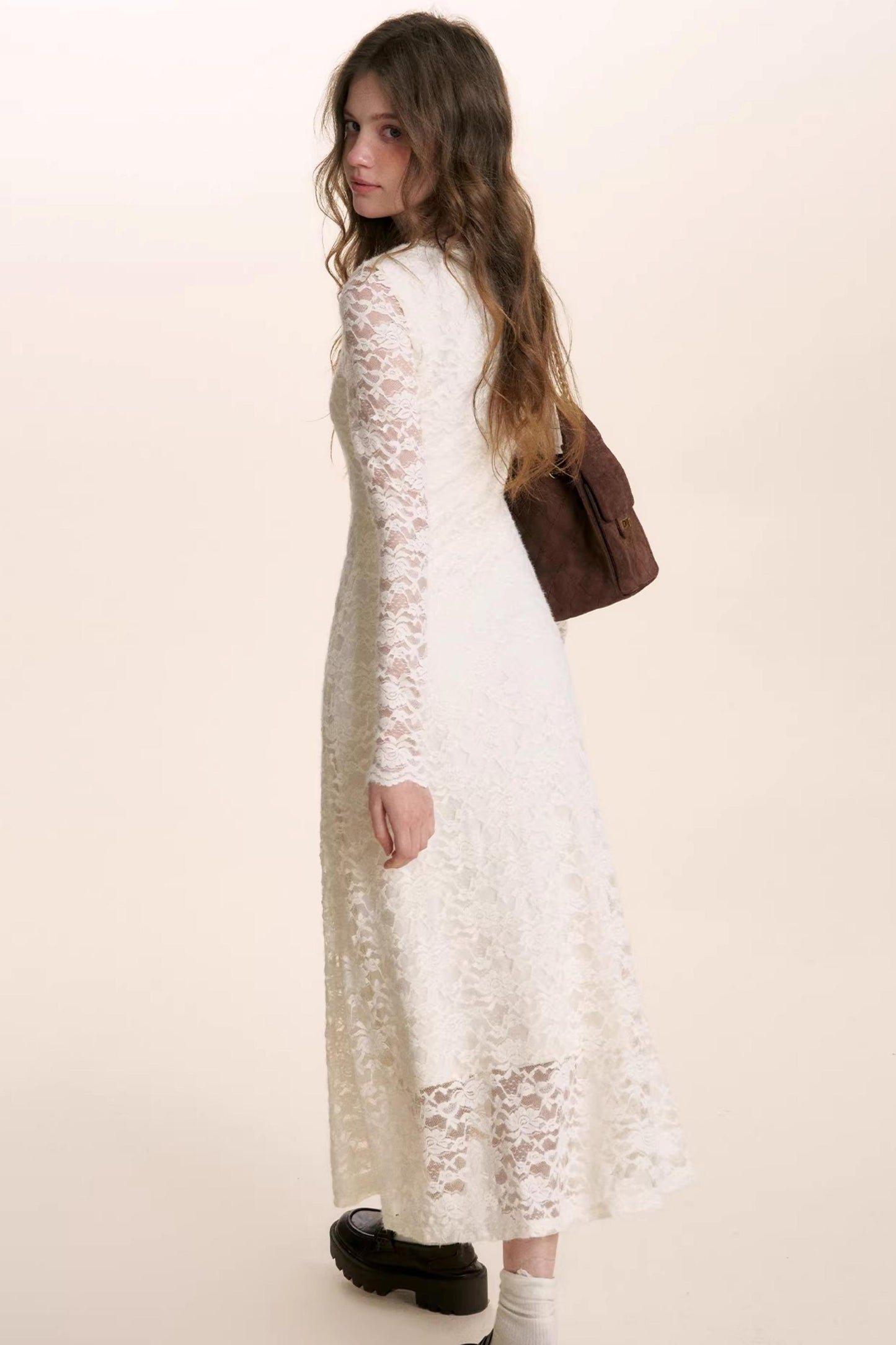 Romantic Lace Velvet Dress