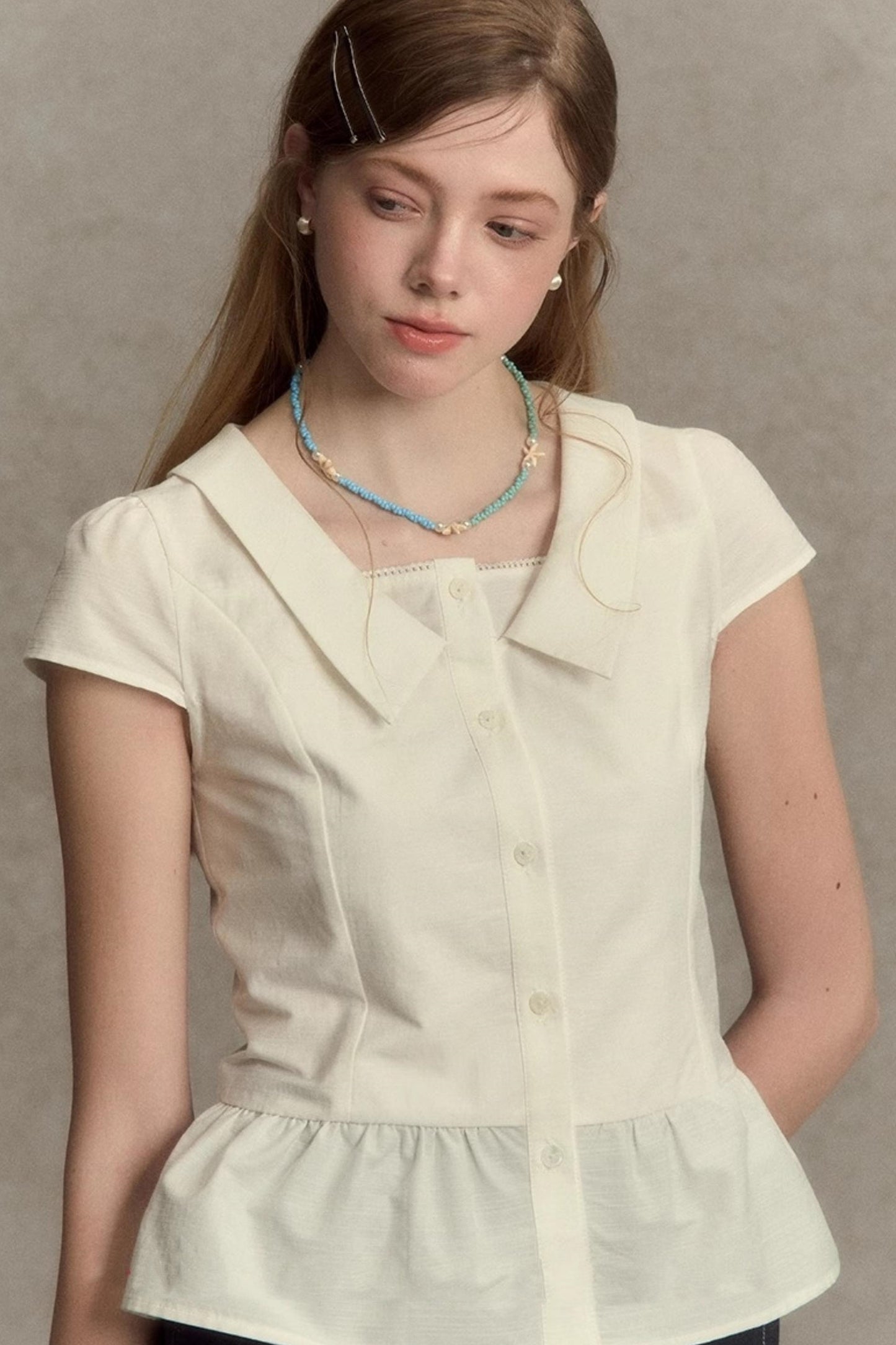 Summer Plaid Sleeve Top