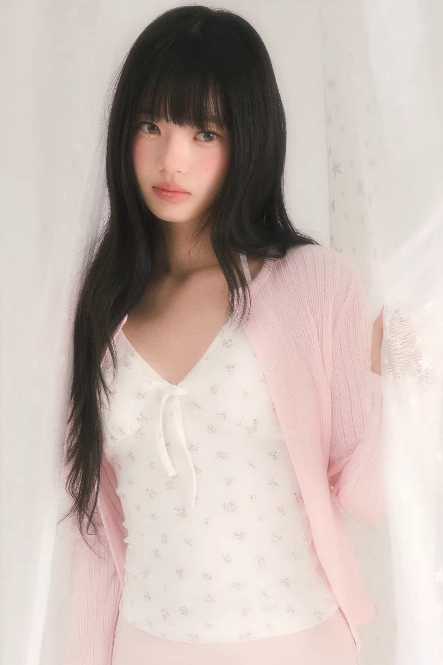 Cut Out Jacquard Knit Matching Set