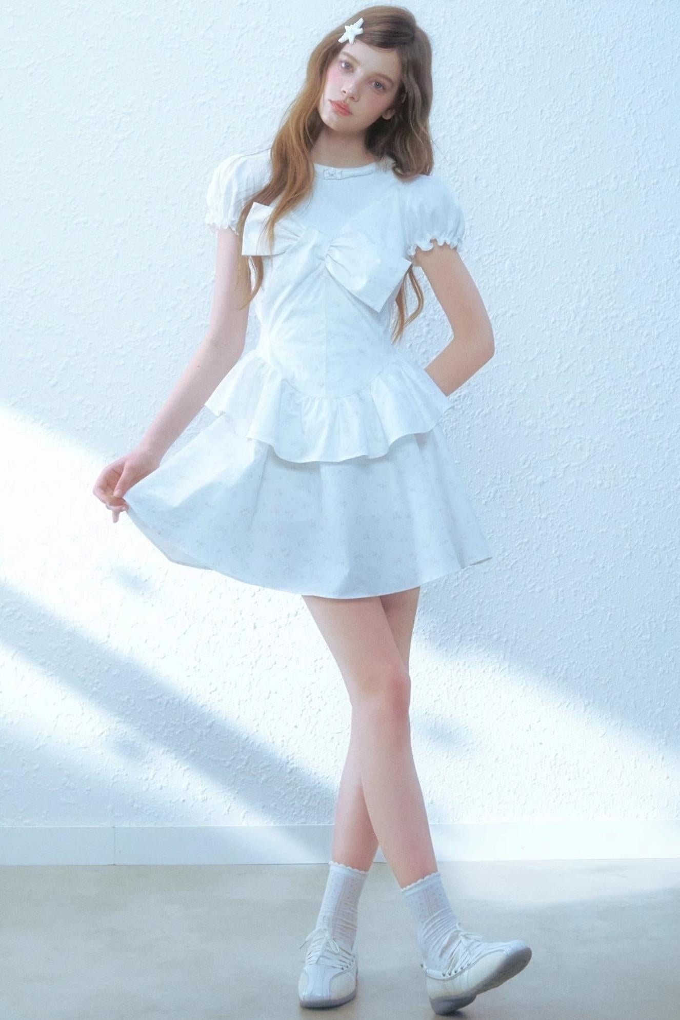 Floral Halter Poncho Dress