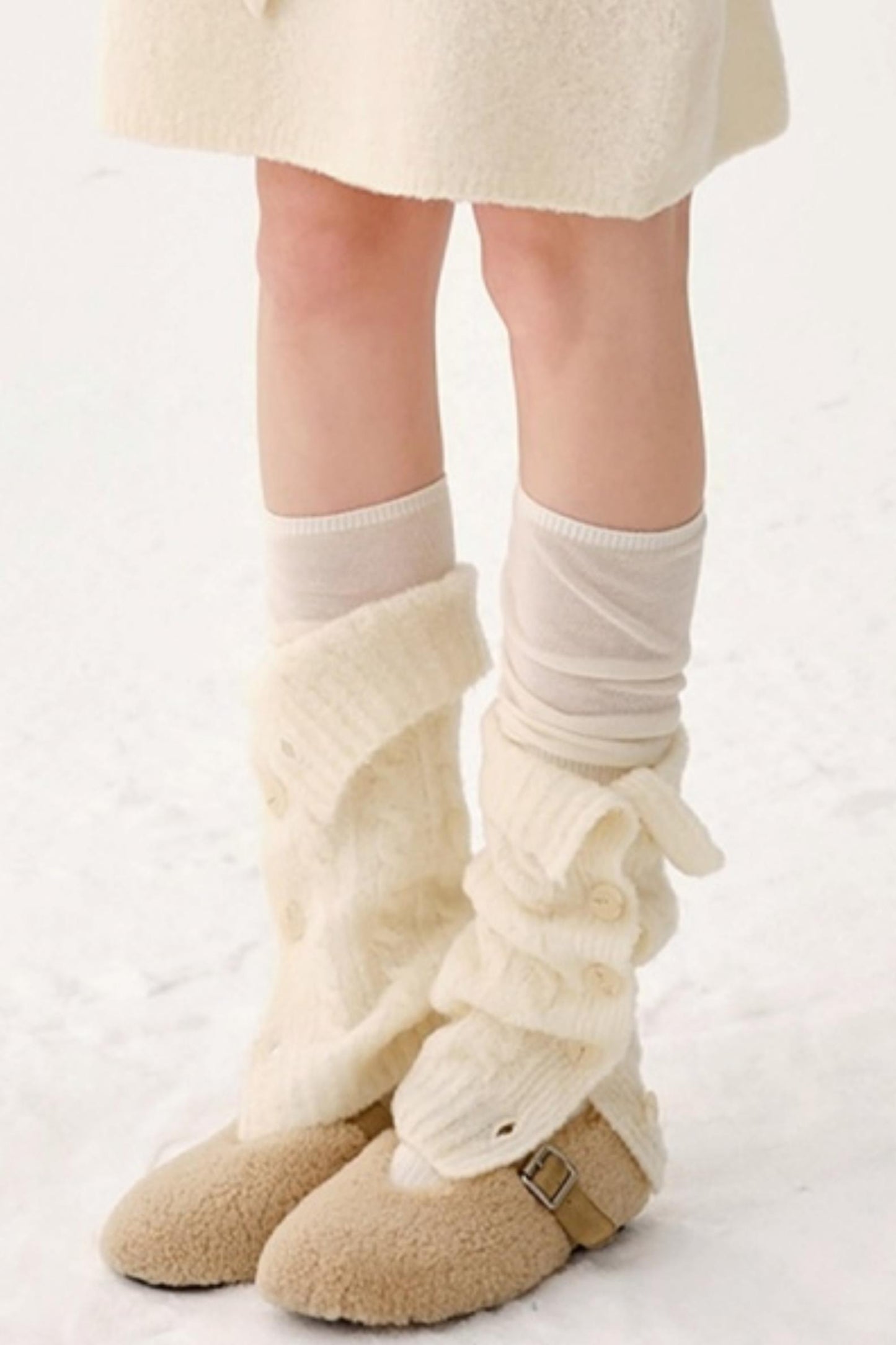 Heavy Wool Blend Slouch Socks