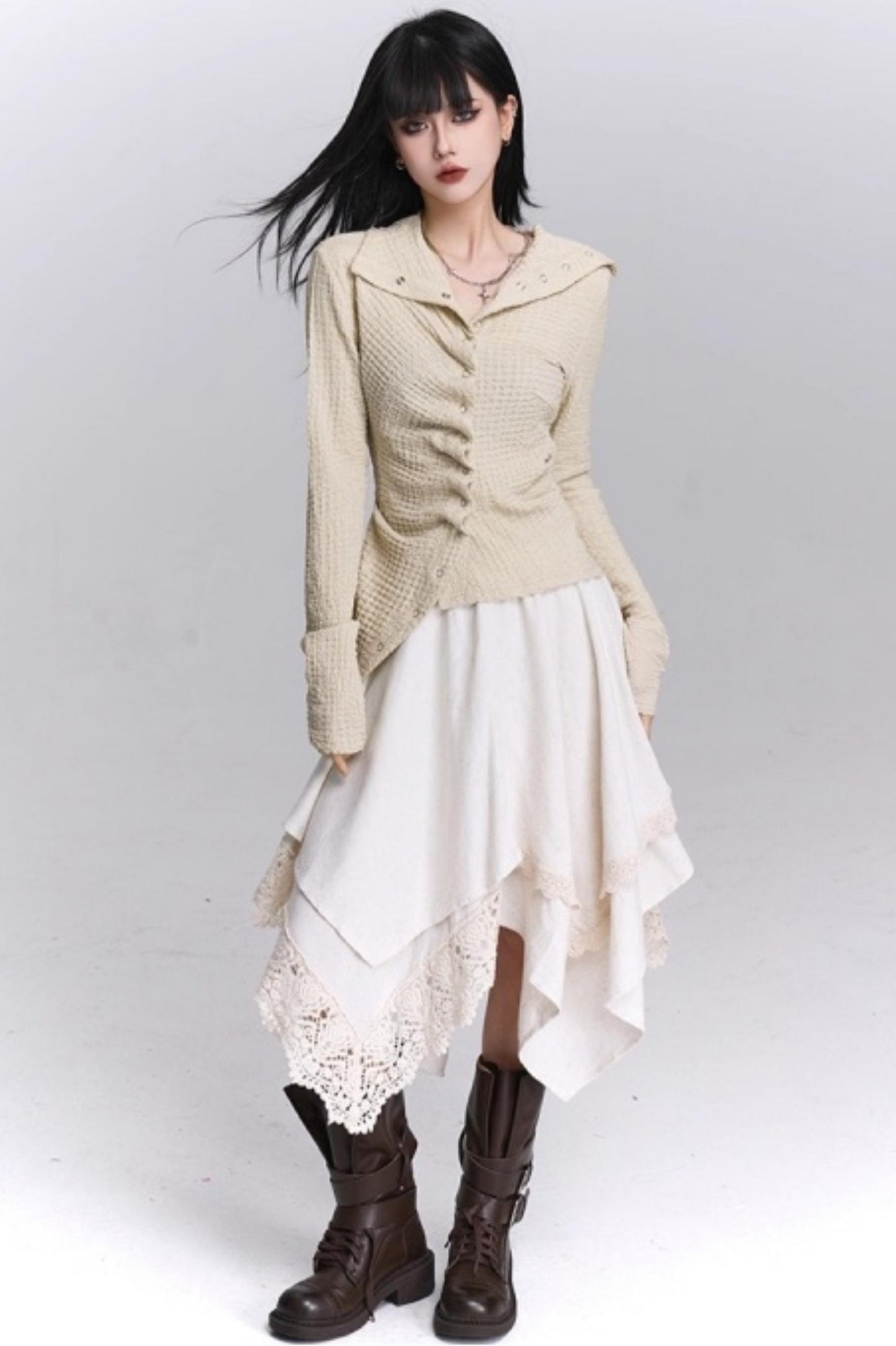 Ghostly Irregular Autumn Shirt