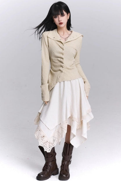 Ghostly Irregular Autumn Shirt