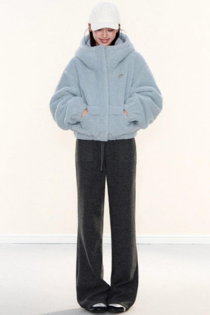 Fleece Hooded Work Jacket