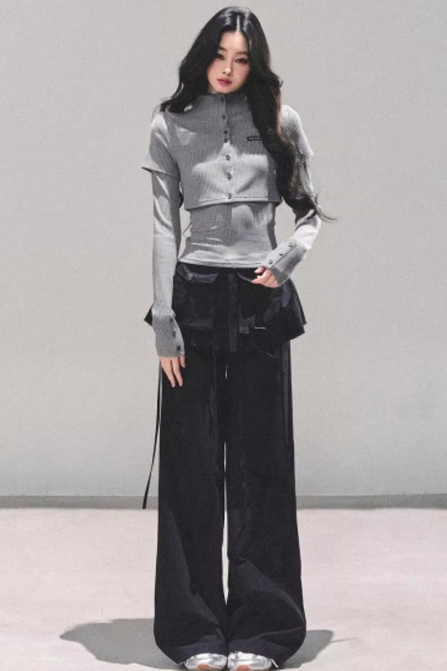 Soft Fall Knitted Top Two Piece Set