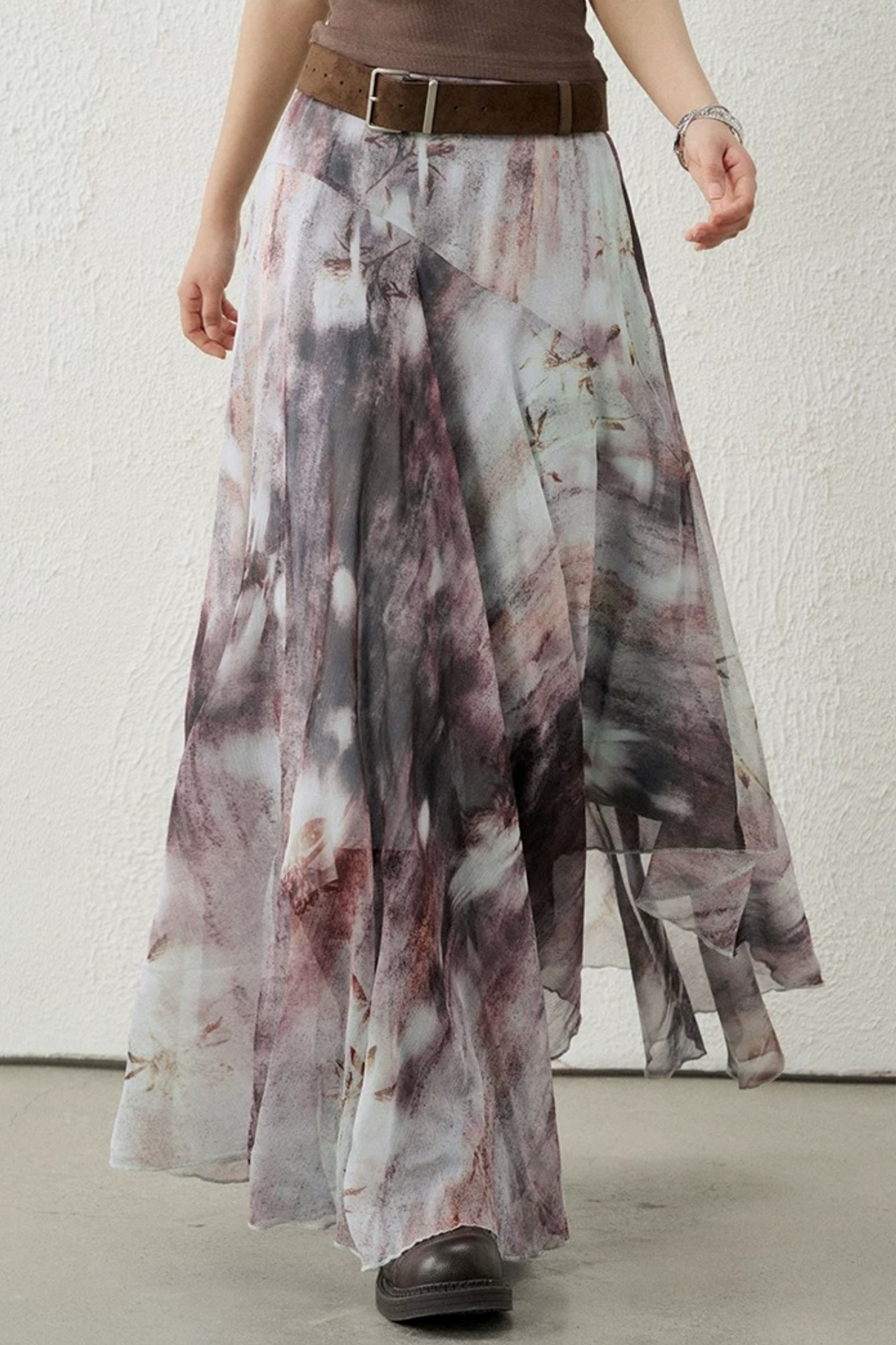 Zen-Inspired Purple Skirt