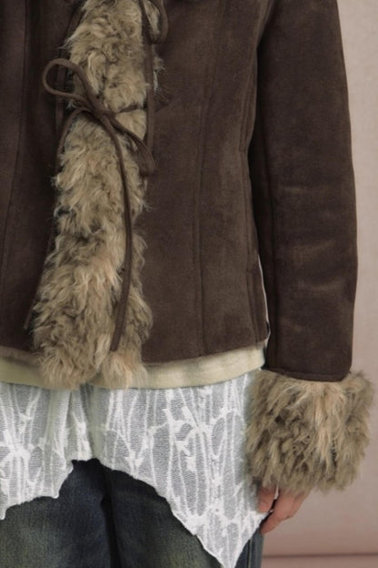 Thick Deerskin Fleece Integrated Jacket