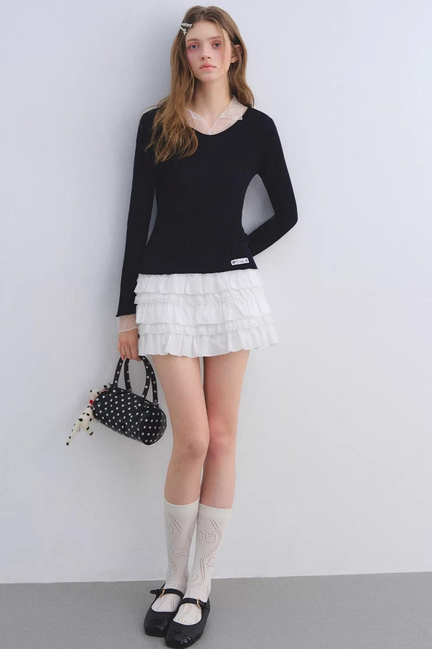 Layered Lace Patchwork Skirt