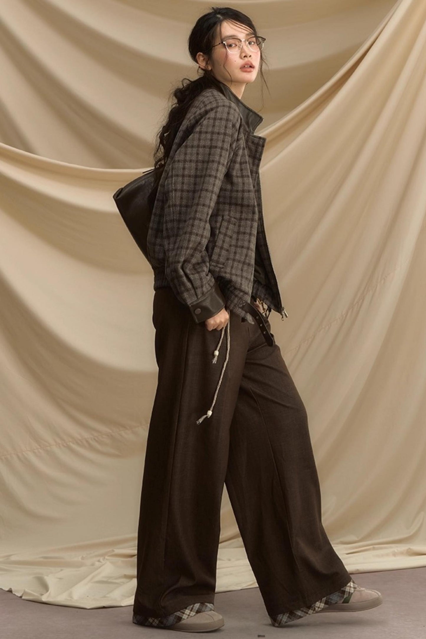 Autumn Souvenir Wide-Leg Pants
