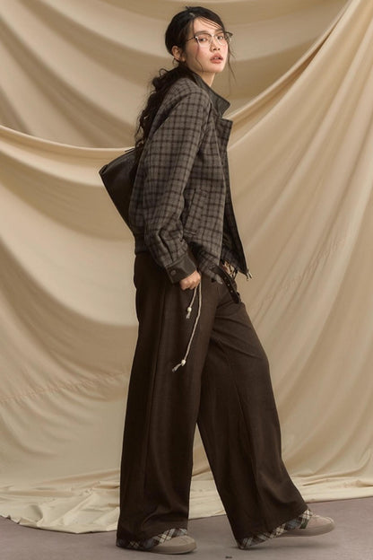 Autumn Souvenir Wide-Leg Pants