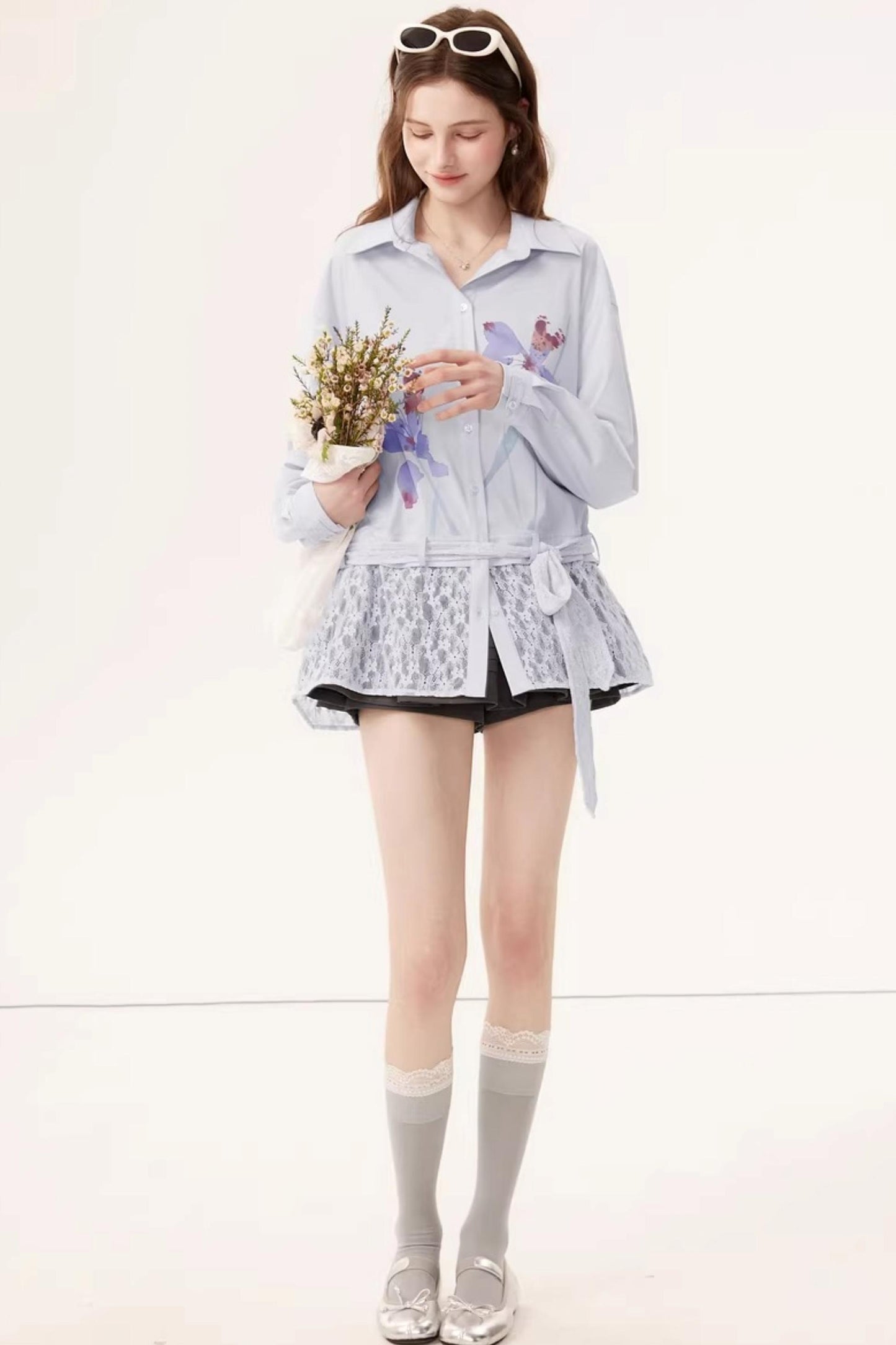 Bamboo Floral Lace Shirt