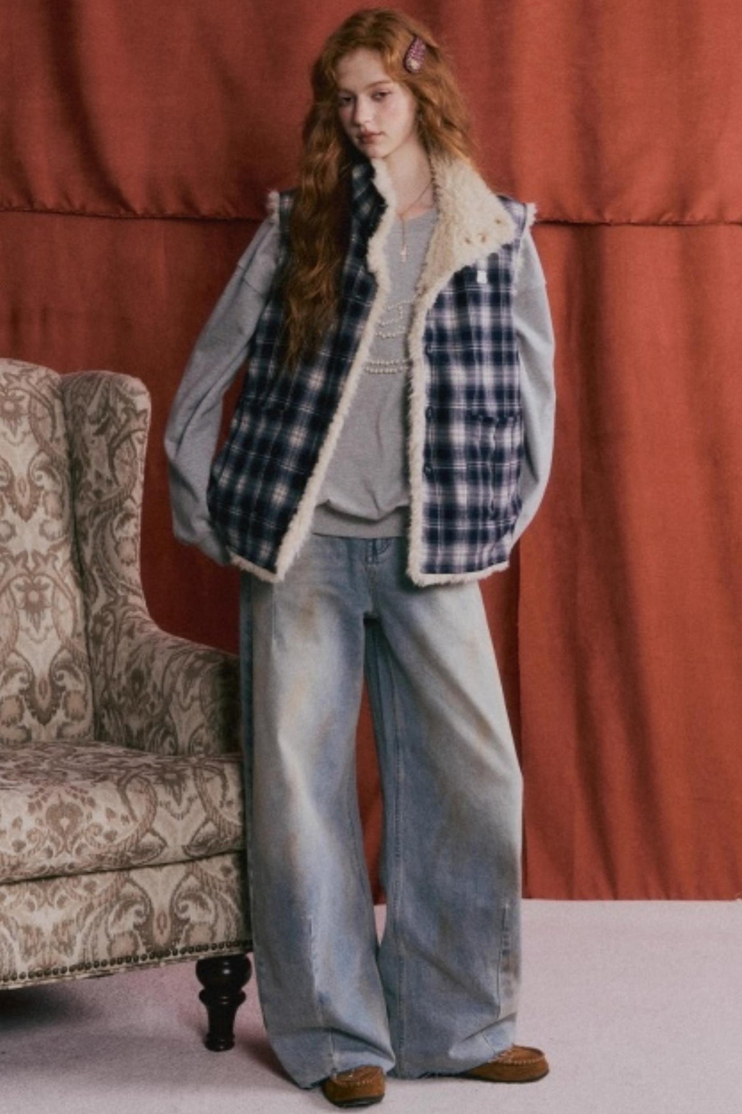 Vintage Distressed Denim Pants