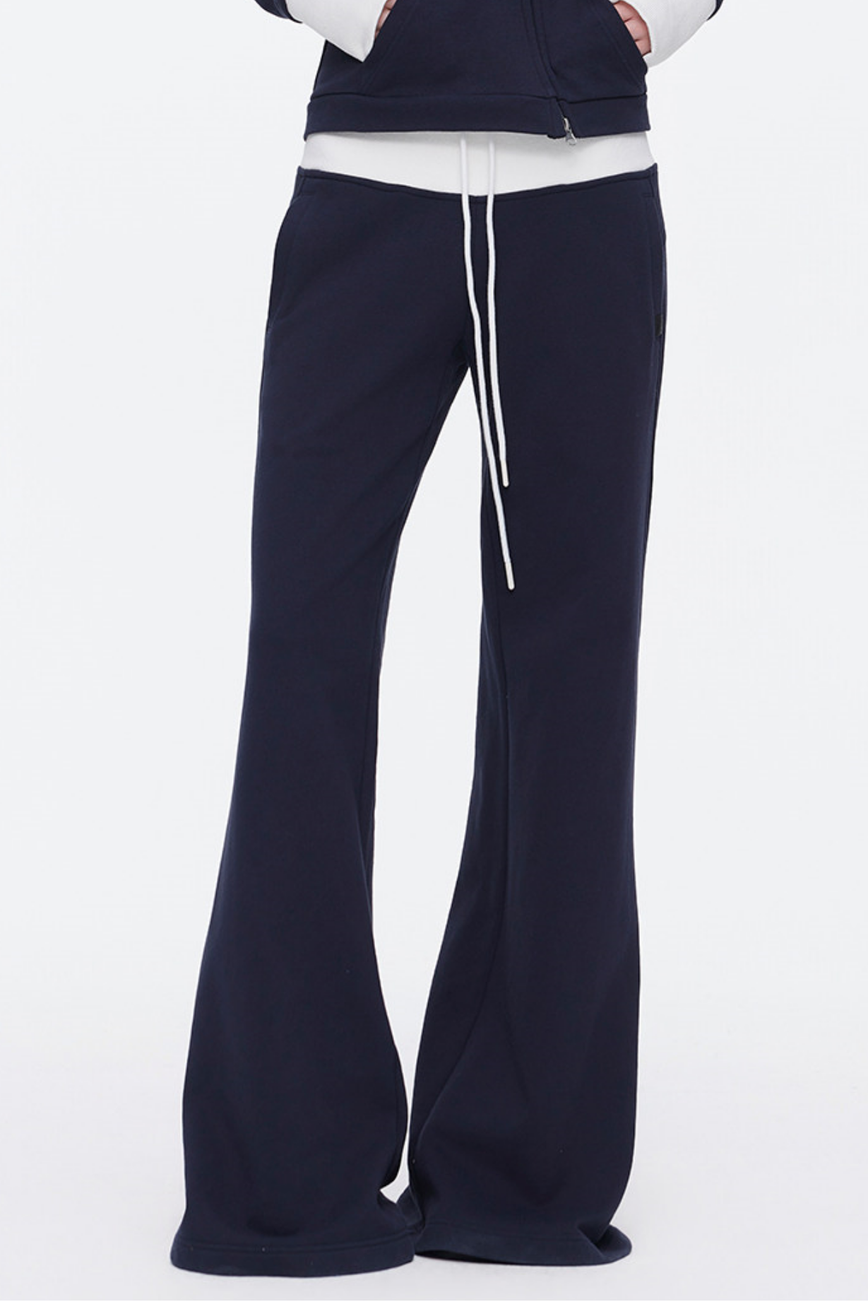 Color-Blocked Flared Pants