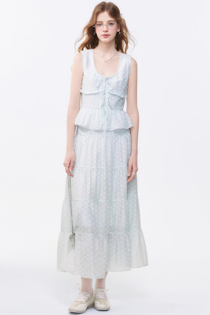 Floral Print Two-Piece Skirt Set-Up