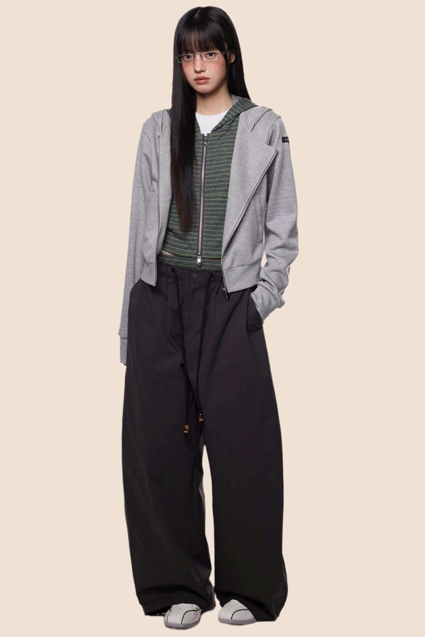 Cropped Patchwork Cardigan