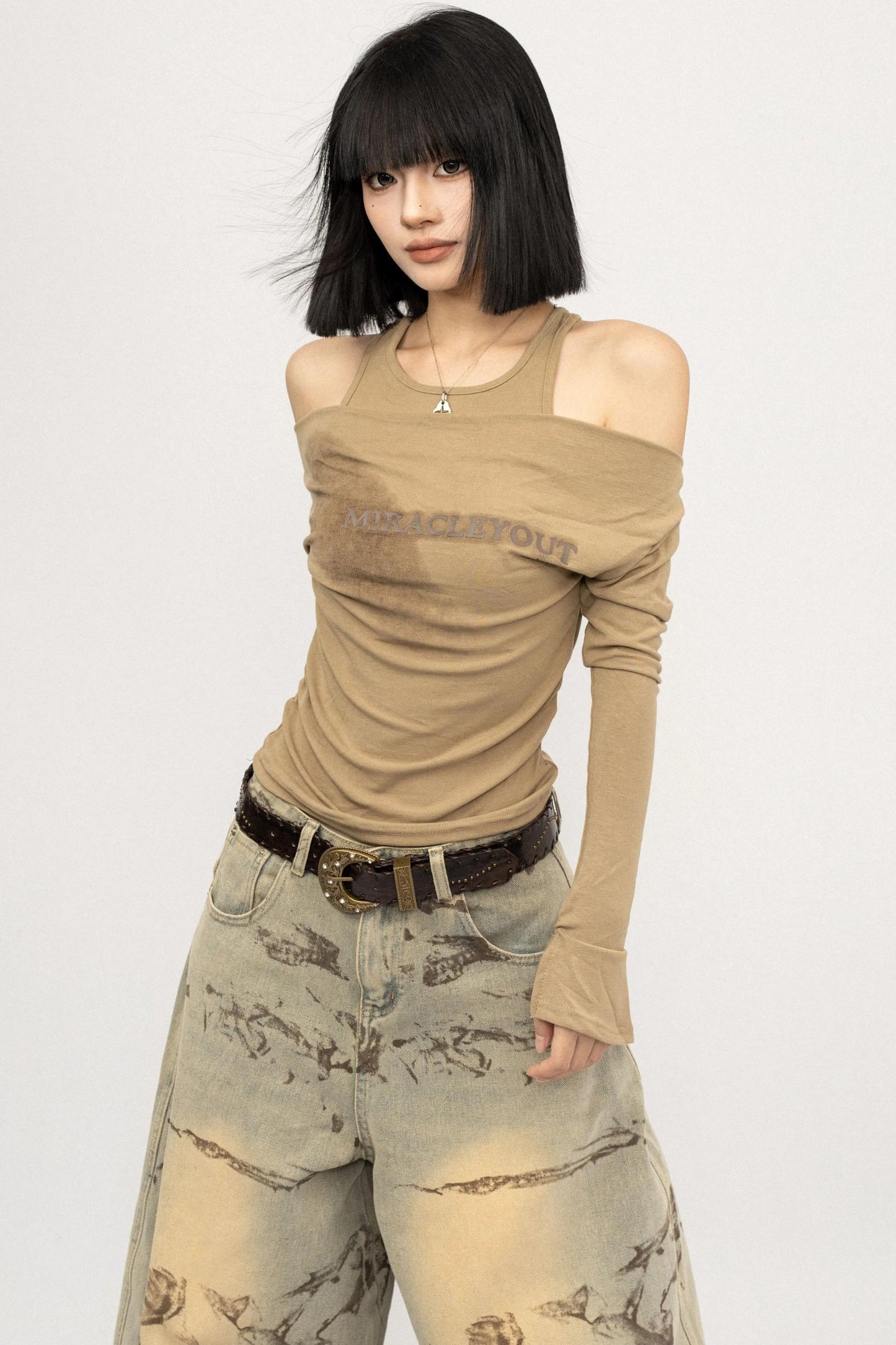 Vintage Spice Girl Black Long Sleeve T-Shirt