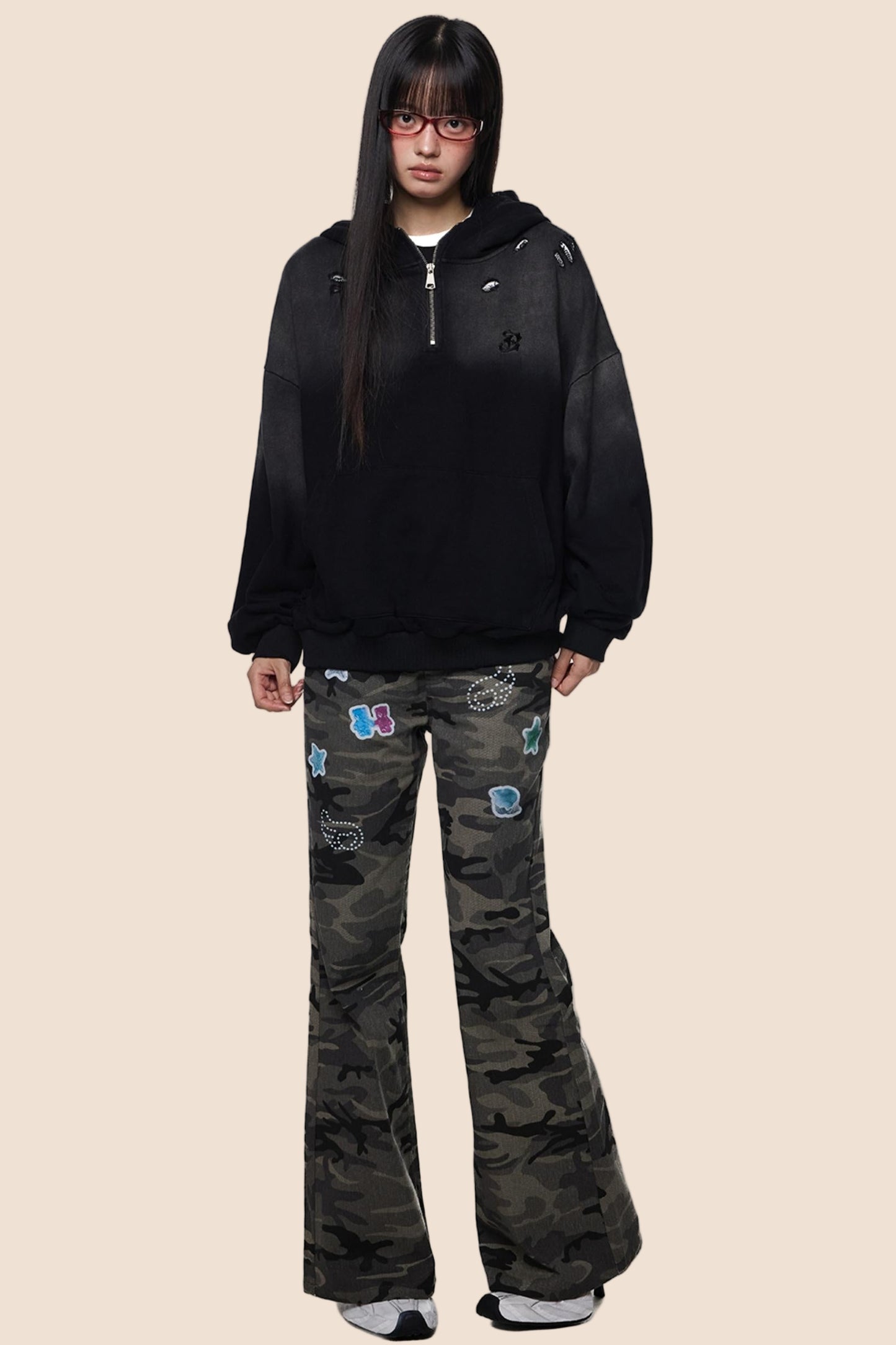 Vintage Distressed Sweat Jacket