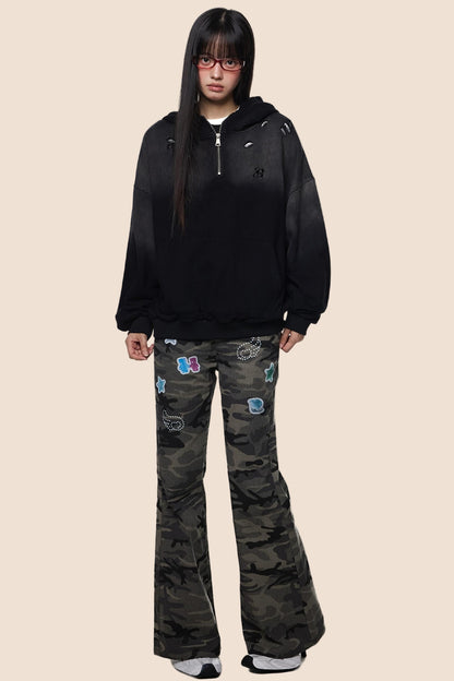 Vintage Distressed Sweat Jacket