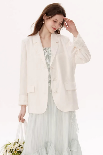 Tencel Ruffle Two-Piece Dress