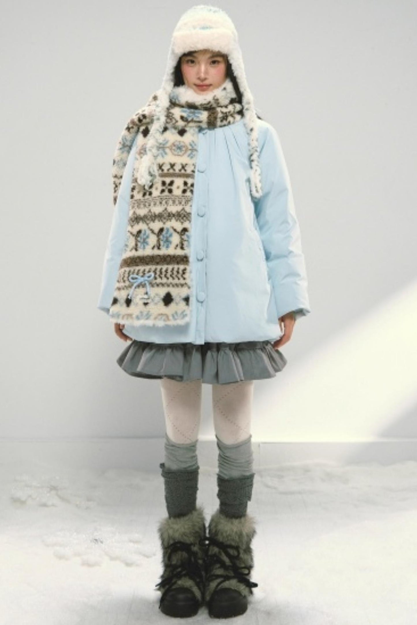 Fair Isle Plush Scarf