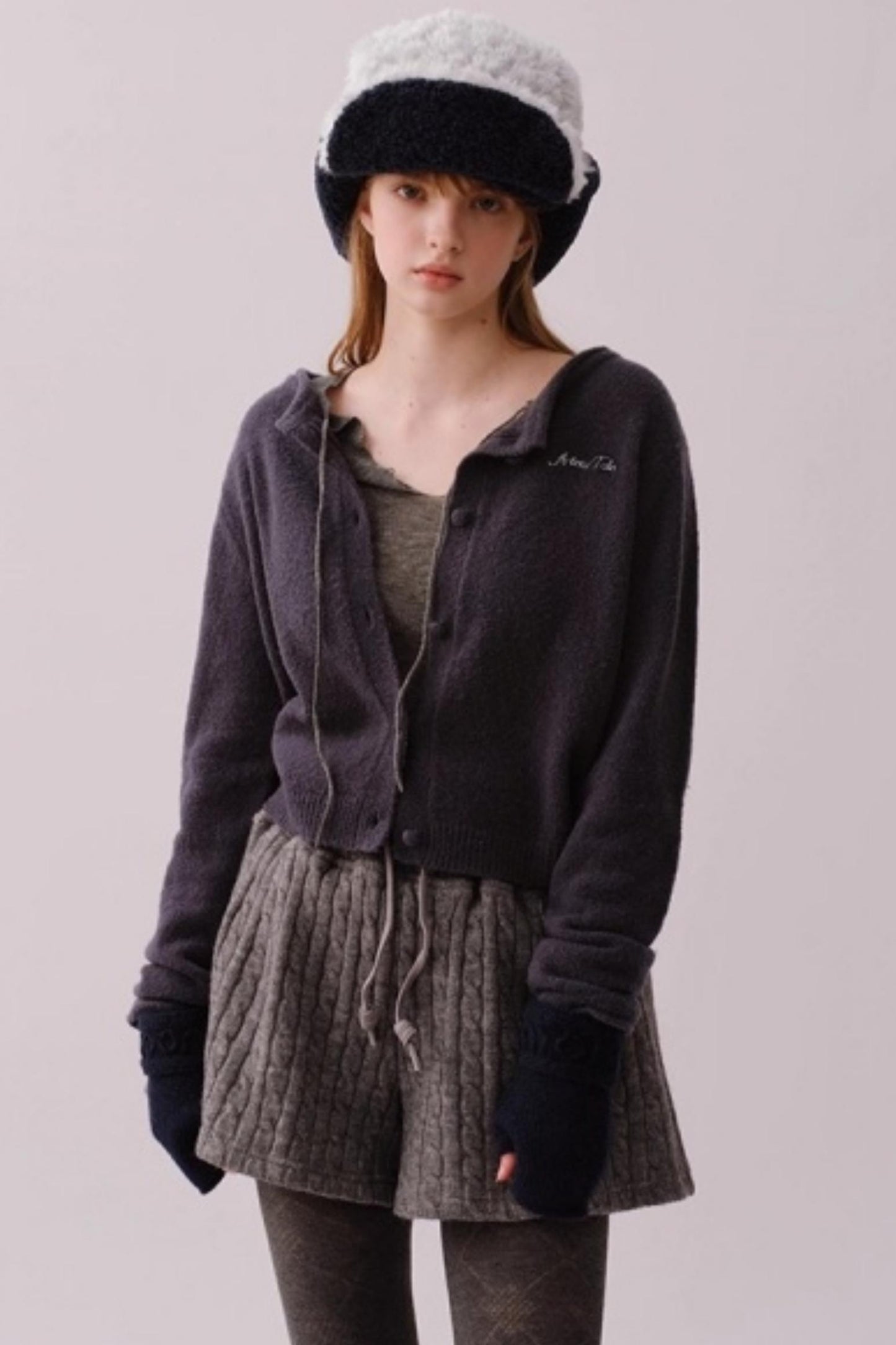 Knitted Twist Winter Skirt Pants