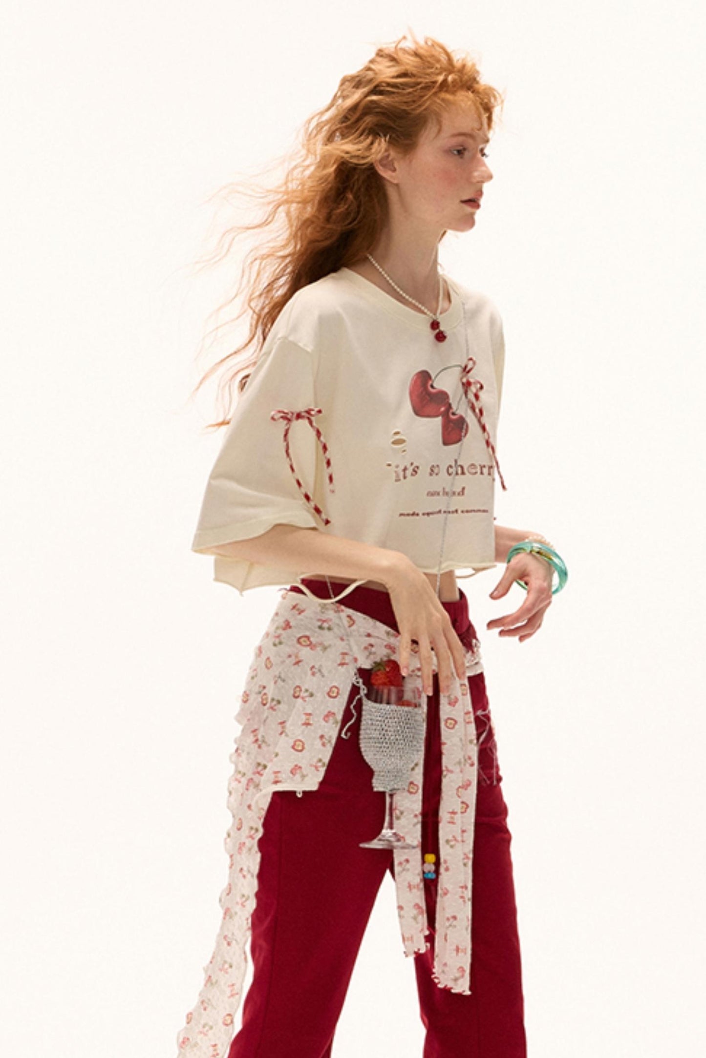 Cherry Bow Tee