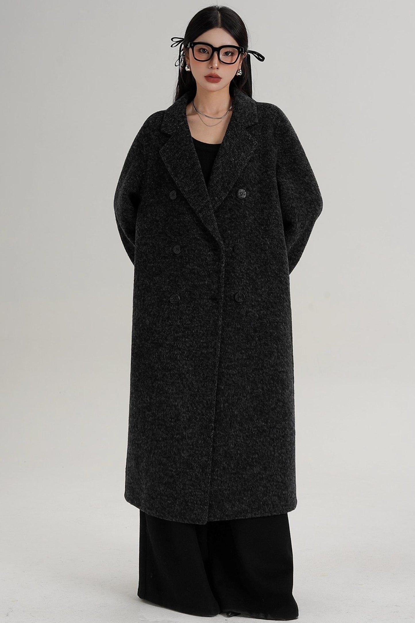 Textured Wool Suit Coat