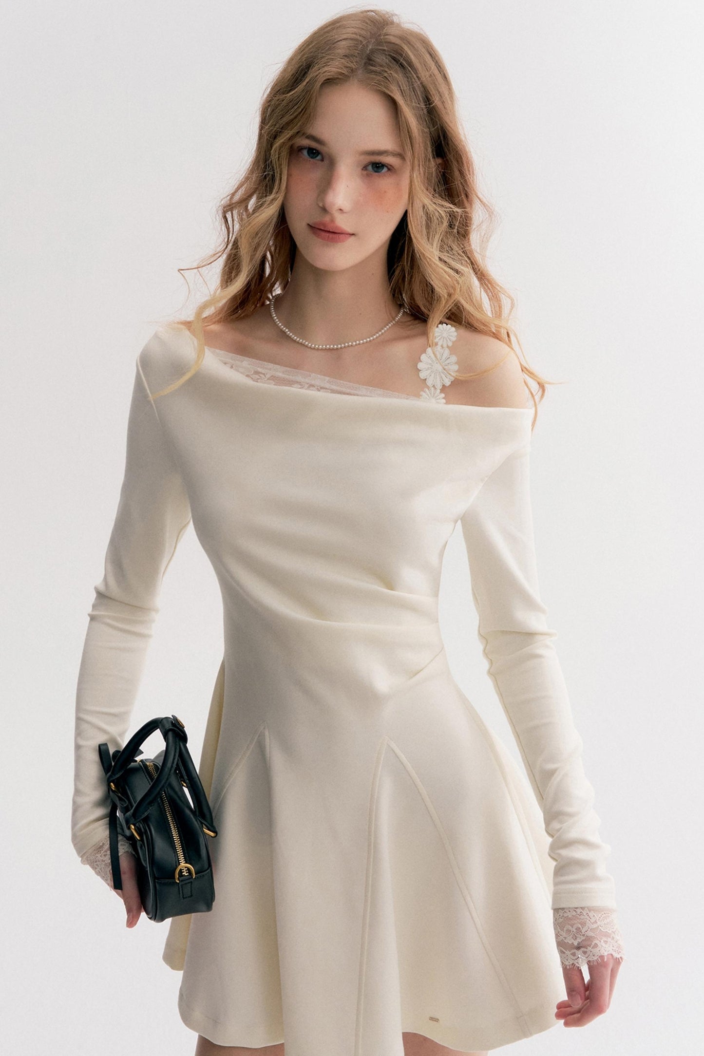 Whisper Lace Long Sleeve Dress