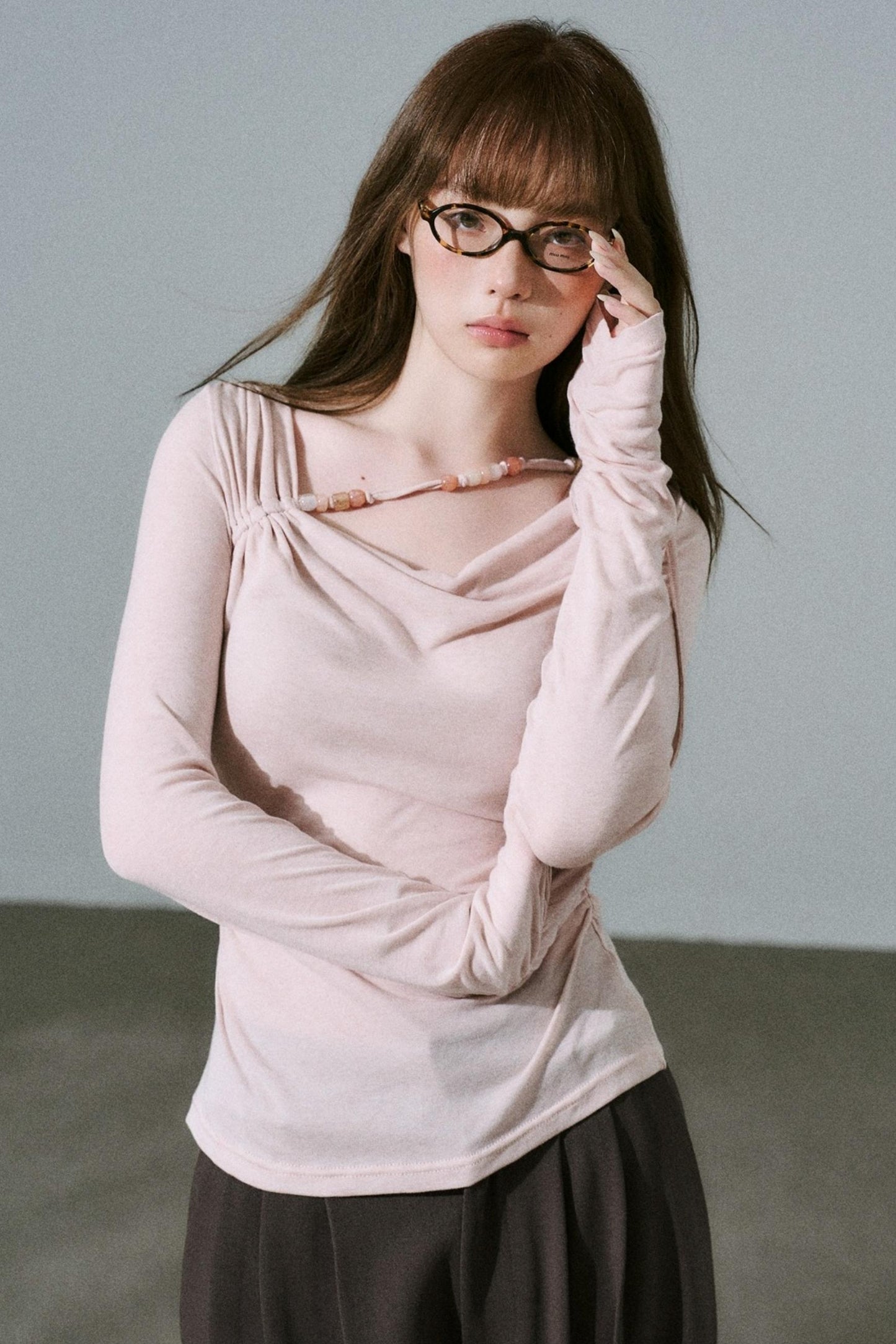 Rose Swing Collar Top