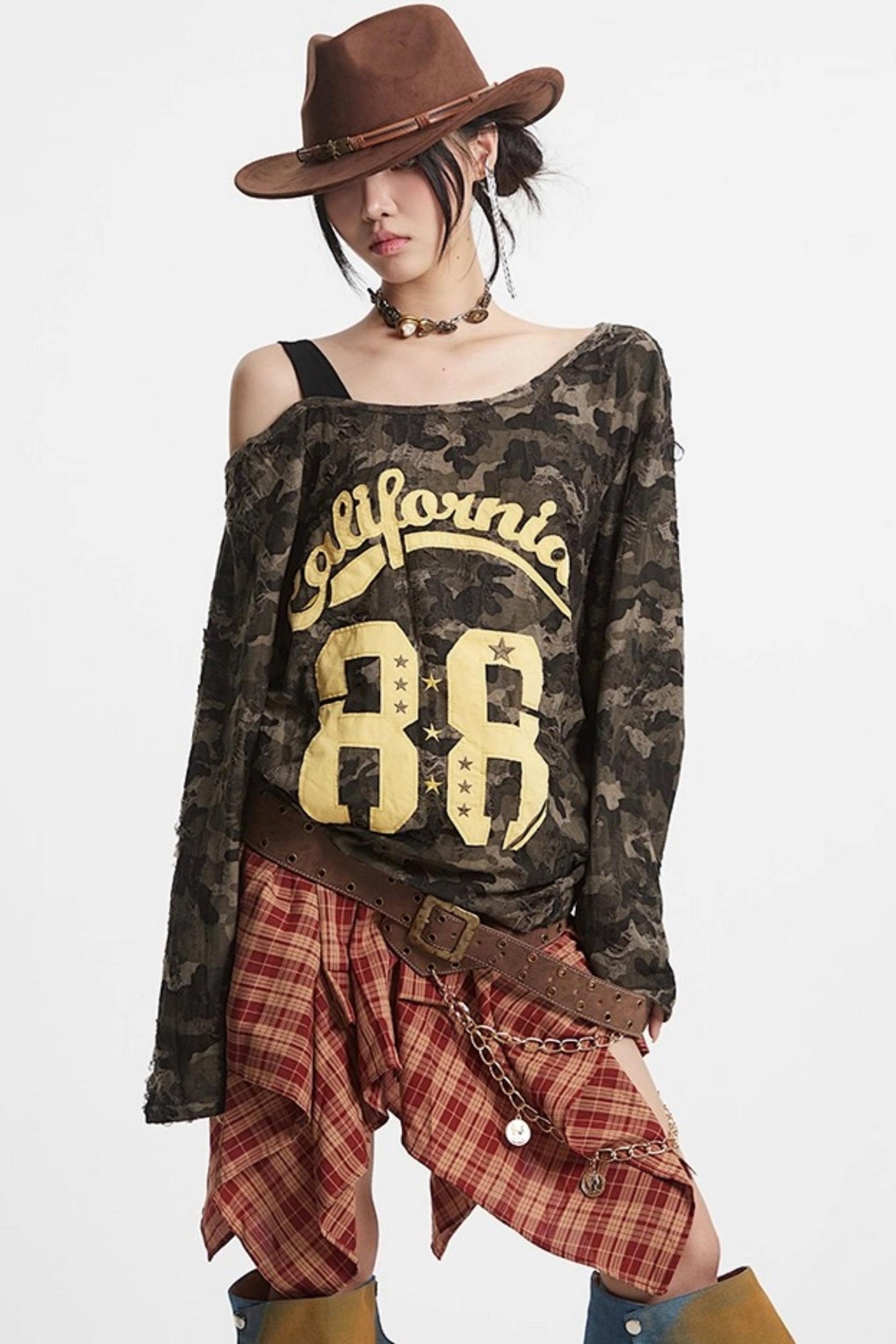 Spice Girl Camouflage Top