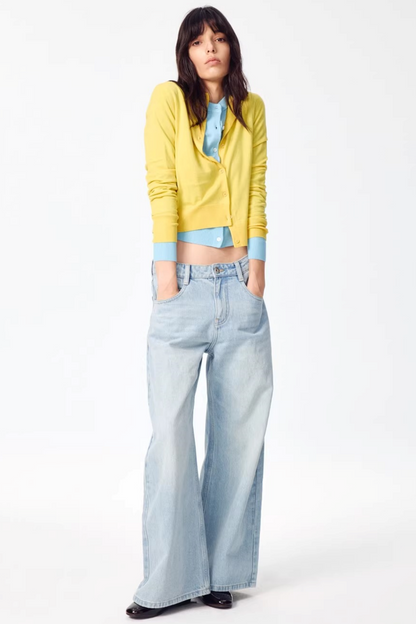 Retro Wool Colorful Cardigan Sweater