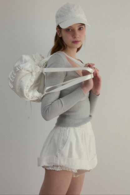 Chill White High-Waist Pants