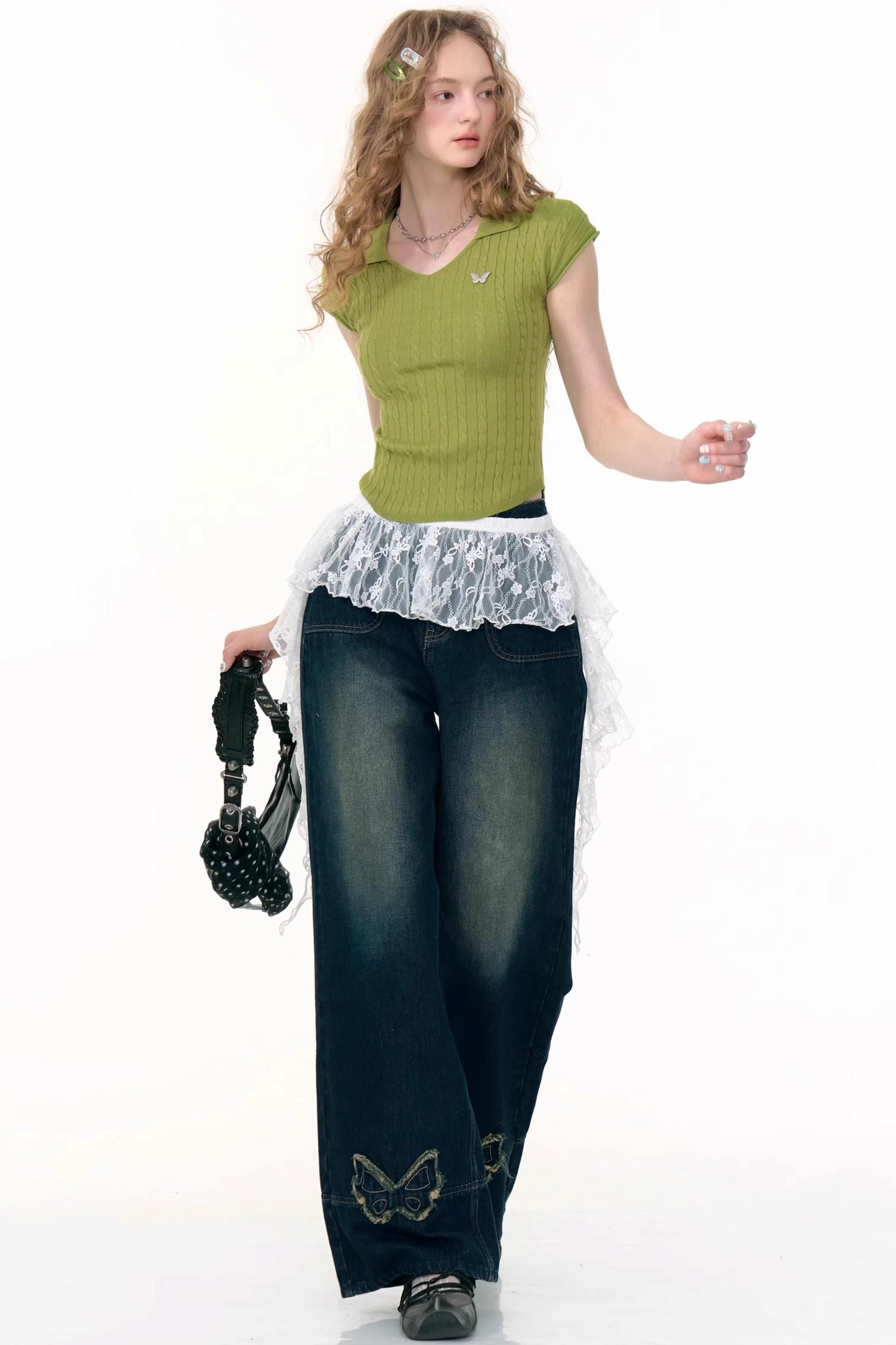 Summer Twist Slim Top Polo T-shirt