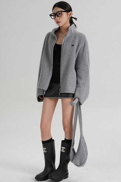 Structured Reversible Wool Jacket