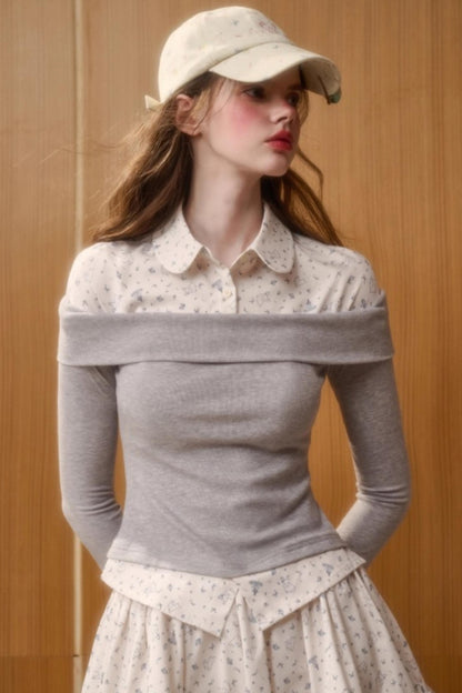 Milky Way Print Top and Skirt Set-Up