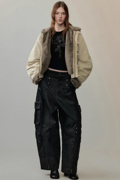 Hand-Painted Rose Knitted Top