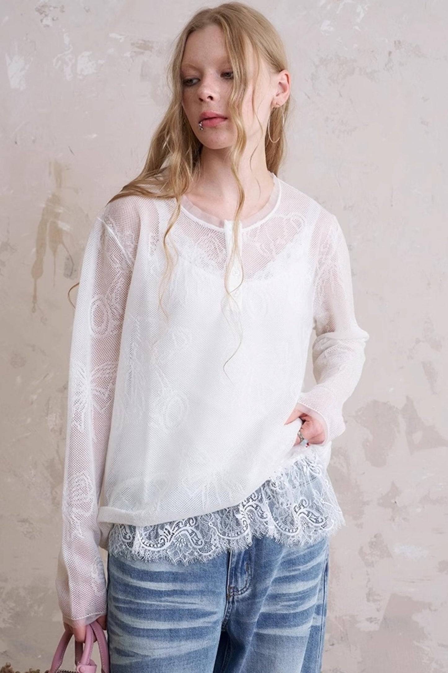 Summer Bear Knit Top