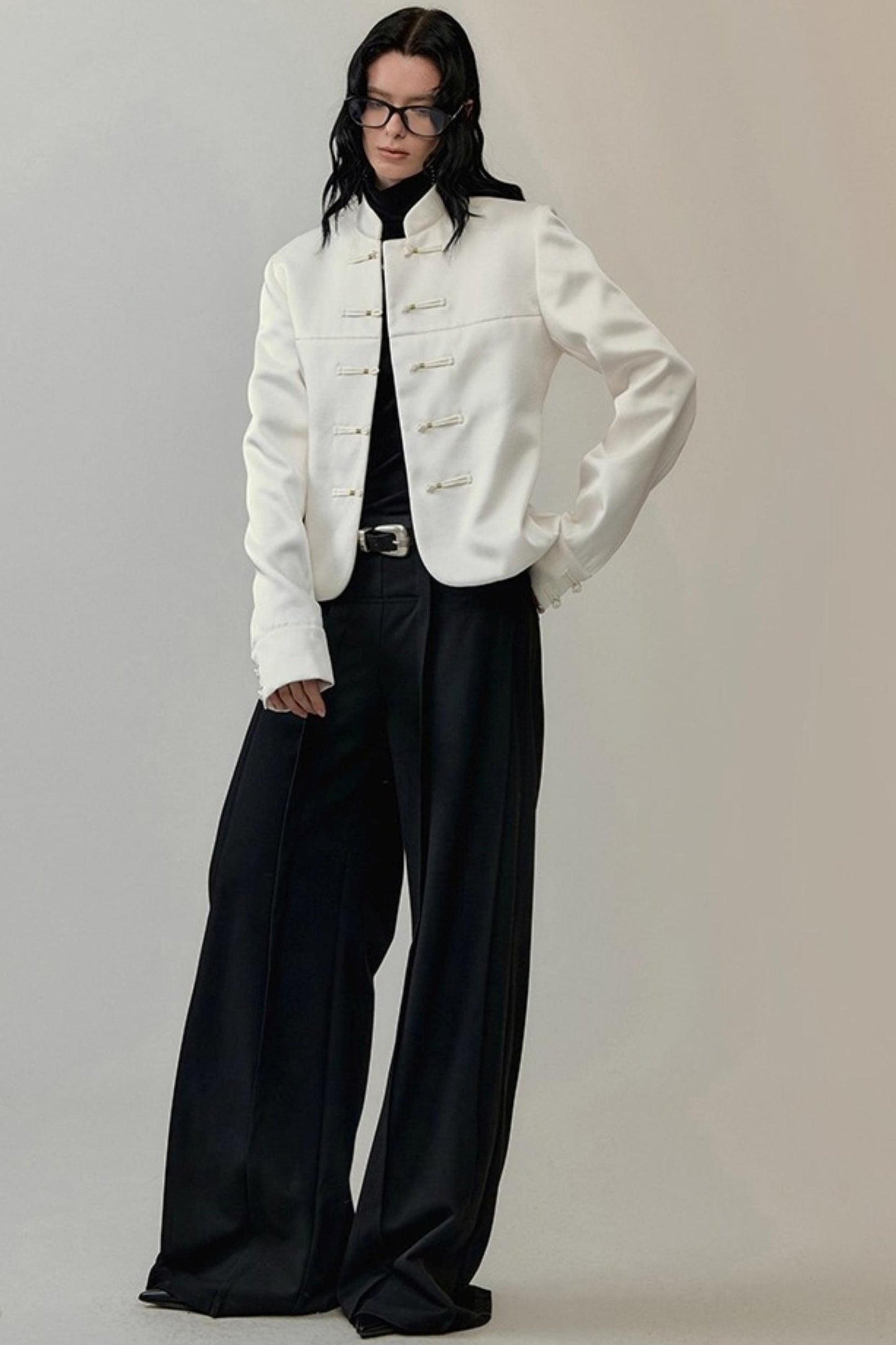 Satin Modern Fit Winter Coat